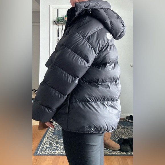 Womens Northface oversized puffer jacket - BLACK - Picture 11 of 11